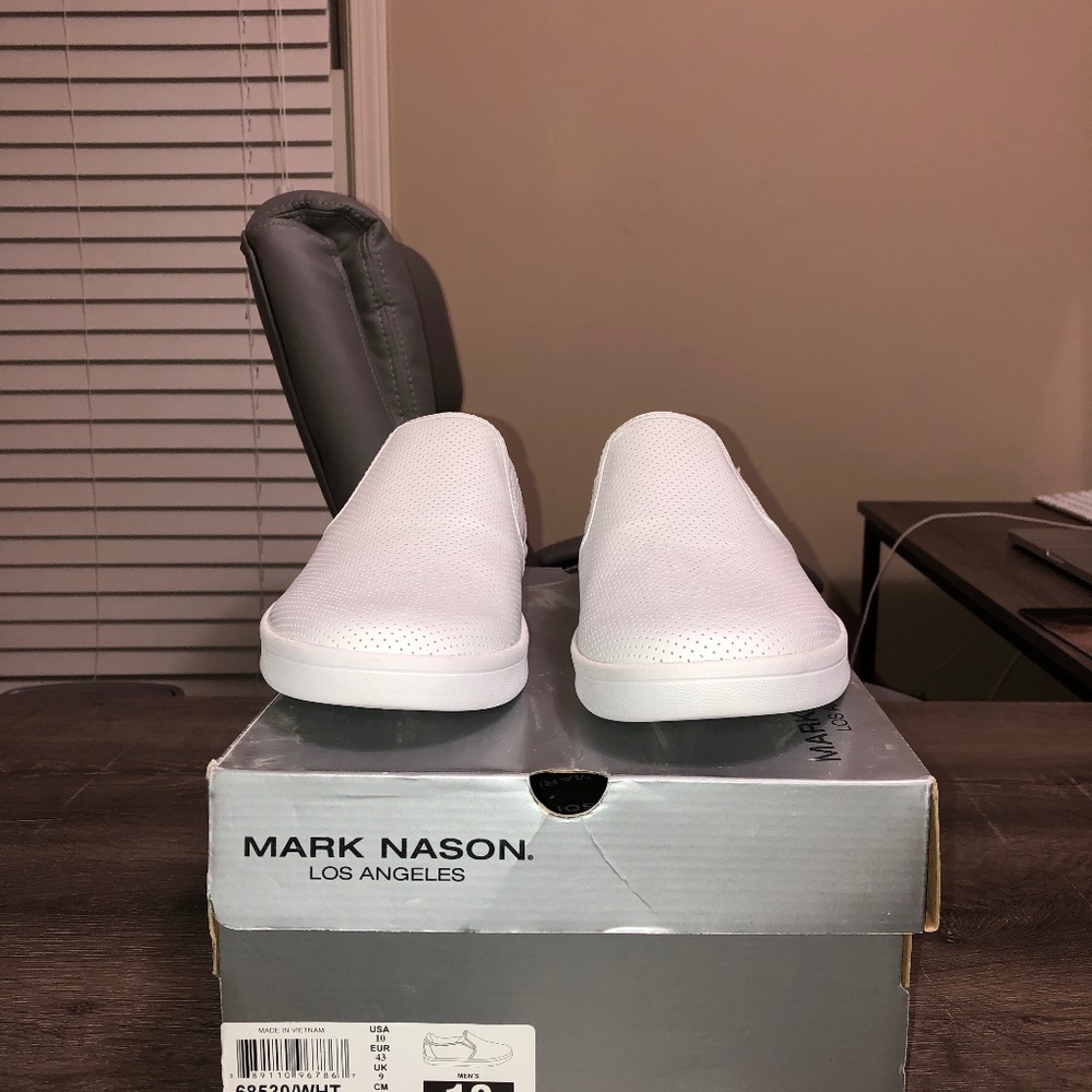 Mark Nason Los Angeles Knoxville Fashion Sneaker, 10, White, New - Never w